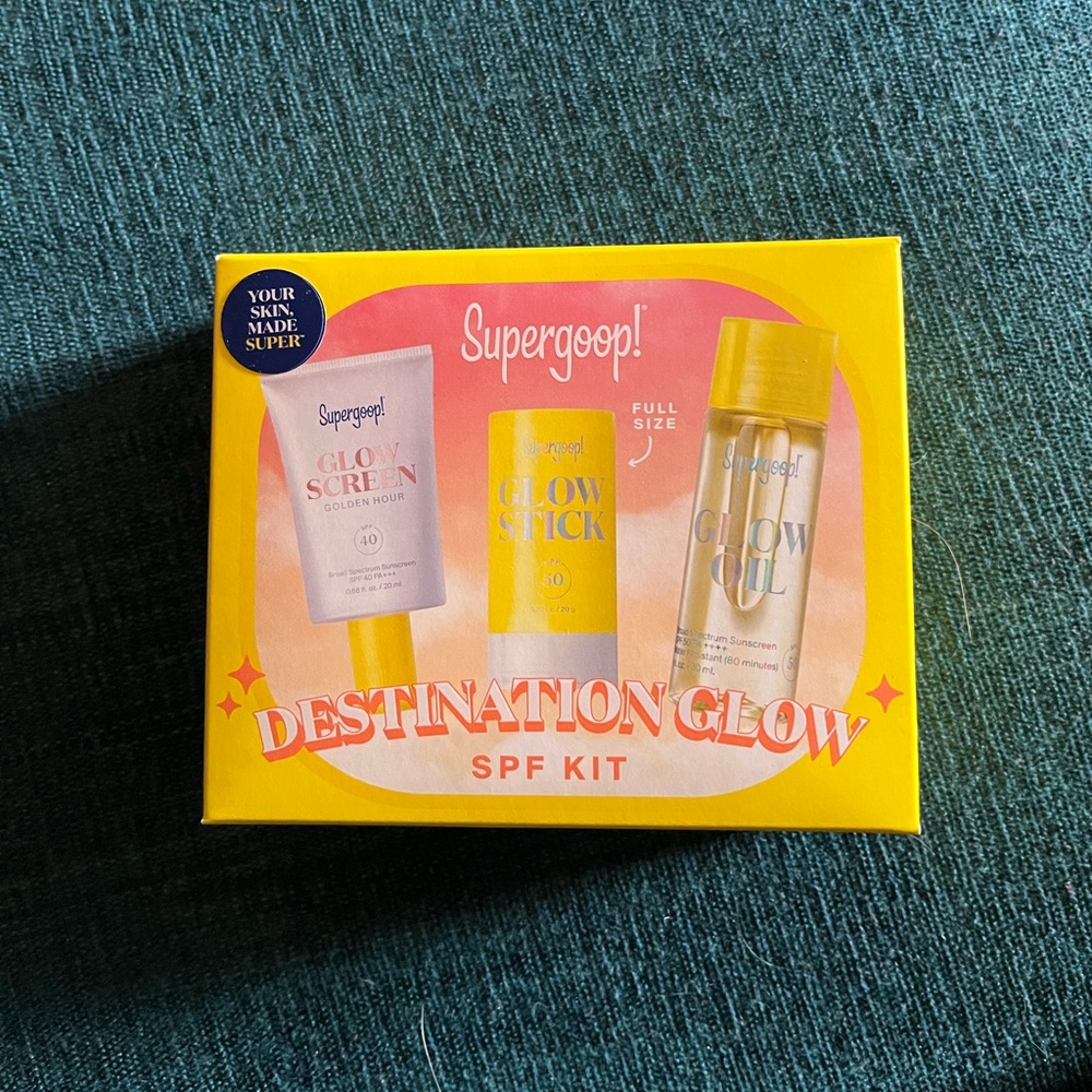 NIB🌷Supergoop! Destination Glow “Golden Hour” SPF Kit